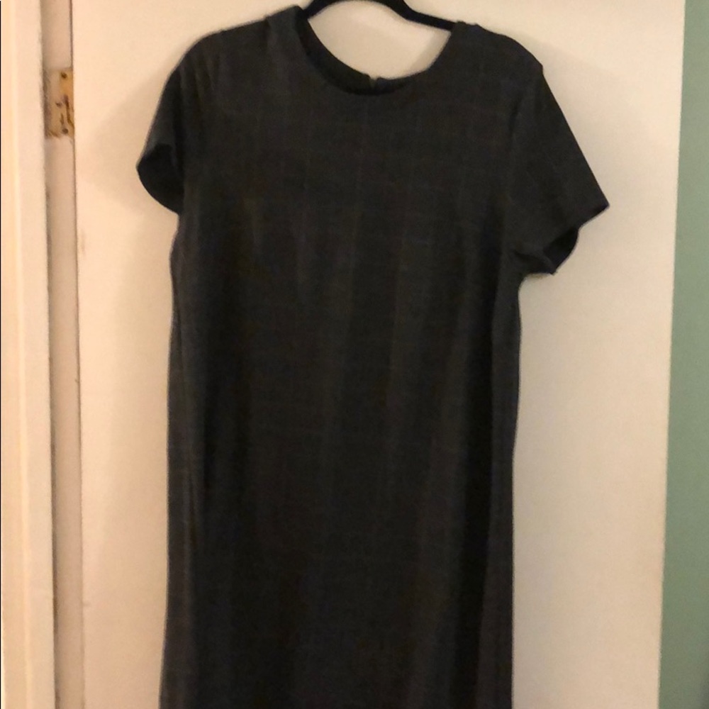 Loft windowpane sweater dress